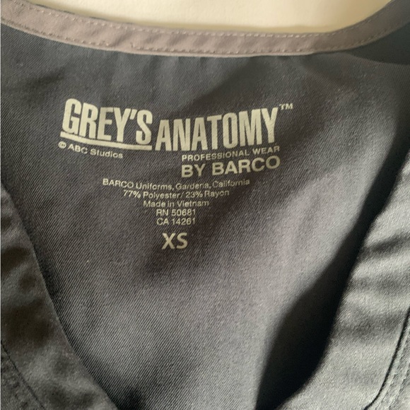 Grey’s Anatomy Scrub Top Set black gray - Picture 7 of 7